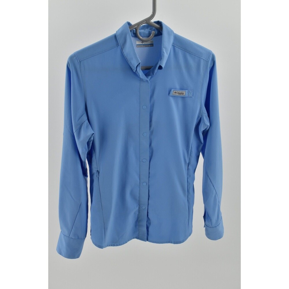 Columbia PFG Tamiami II Long Sleeve Fishing Shirt Women’s Blue Vented XS
